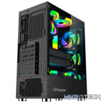 Armaggeddon Tritron Pro 300 ATX Gaming Case with 3x ARGB Fans - Black - Image 4