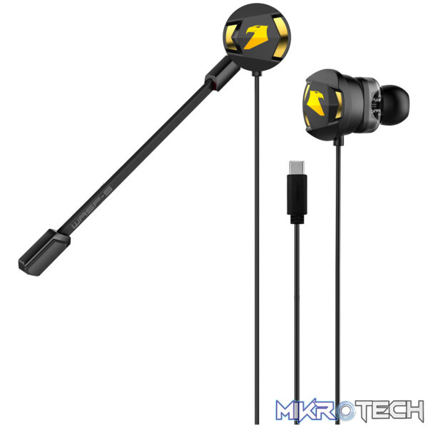 Armaggeddon Wasp-5 Type-C Gaming Earphones with Detachable Mic Armaggeddon Wasp-5 Type-C Gaming Earphones with Detachable Mic