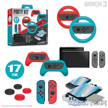 Armor3 17-in-1 Accessory Party Kit For Nintendo Switch