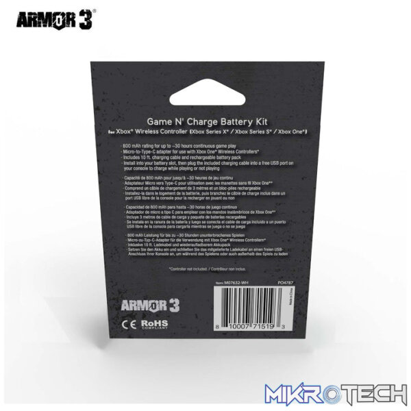 Armor3 Game N' Charge Battery Kit for Xbox Series X - Image 5