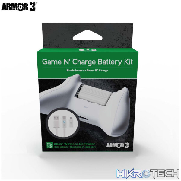 Armor3 Game N' Charge Battery Kit for Xbox Series X Armor3 Game N' Charge Battery Kit for Xbox Series X
