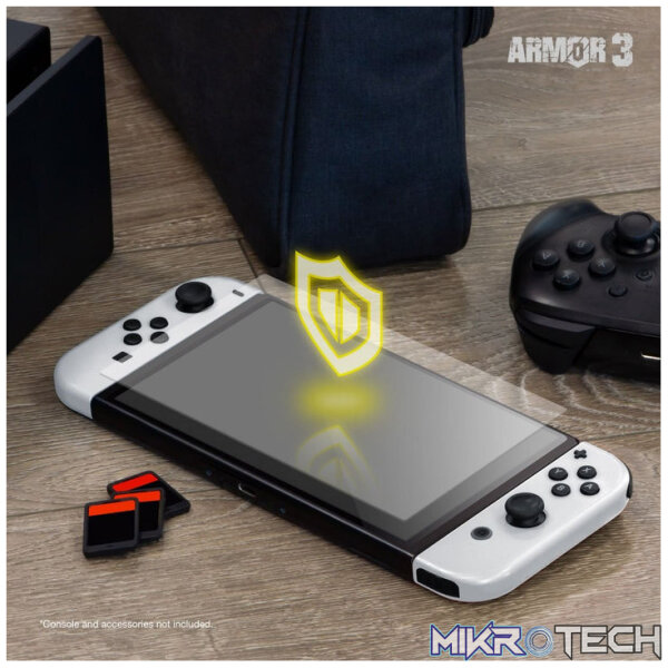 Armor3 Tempered Glass Screen Protector 2 Pack For Nintendo Switch OLED - Image 2