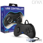Cirka Saturn-Style USB Controller for PC/ Mac - Black - Image 3