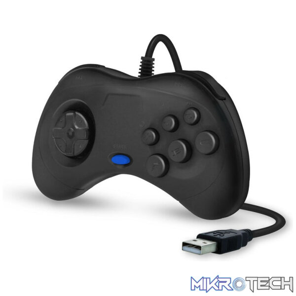 Cirka Saturn-Style USB Controller for PC/ Mac - Black Cirka Saturn-Style USB Controller for PC/ Mac - Black