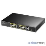 Cudy 16 Port Fast Ethernet PoE 190W 2 Gigabit 1SFP Switch | FS1018PS1 - Image 2
