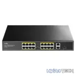 Cudy 16 Port Fast Ethernet PoE 190W 2 Gigabit 1SFP Switch | FS1018PS1