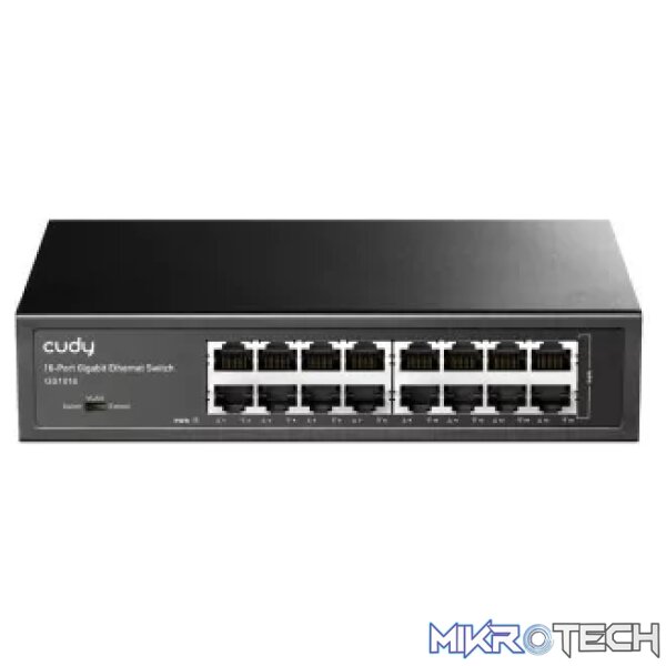 Cudy 16 Port Gigabit Rack-Mount Switch | GS1016 Cudy 16 Port Gigabit Rack-Mount Switch | GS1016