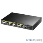 Cudy 24 Port Fast Ethernet PoE 290W 2 Gigabit 1SFP Switch | FS1026PS1