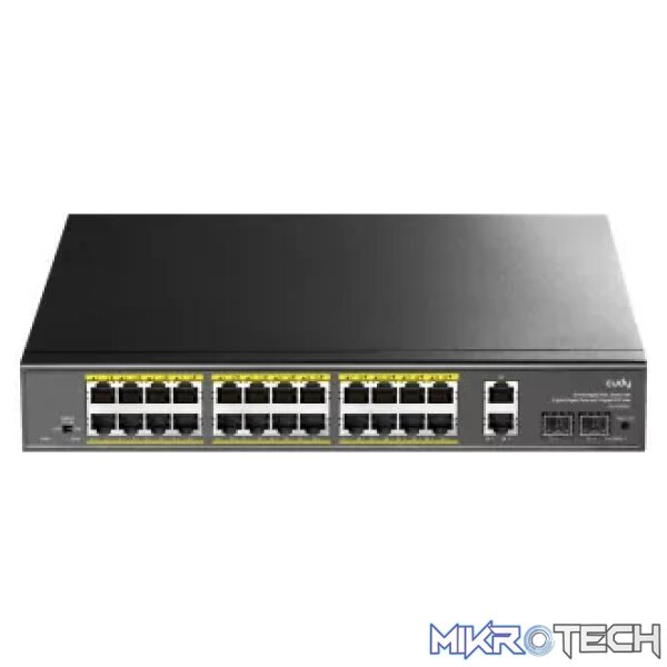 Cudy 24 Port Gigabit PoE 300W 2SFP Switch | GS1026PS2 Cudy 24 Port Gigabit PoE 300W 2SFP Switch | GS1026PS2