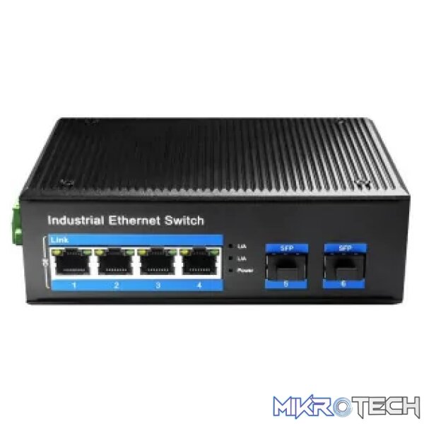 Cudy 4 Port Gigabit Industrial PoE+ 2SFP Switch | IG1004S2 Cudy 4 Port Gigabit Industrial PoE+ 2SFP Switch | IG1004S2