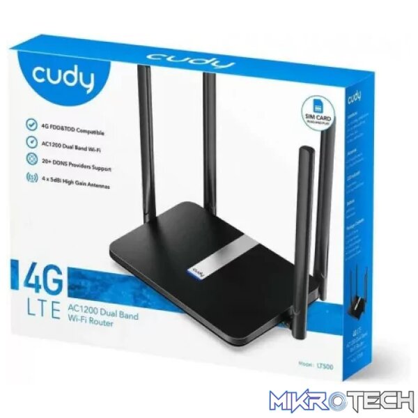 Cudy 4G Dual Band 1200Mbps WiFi 5 LTE4 Router | LT500 - Image 6