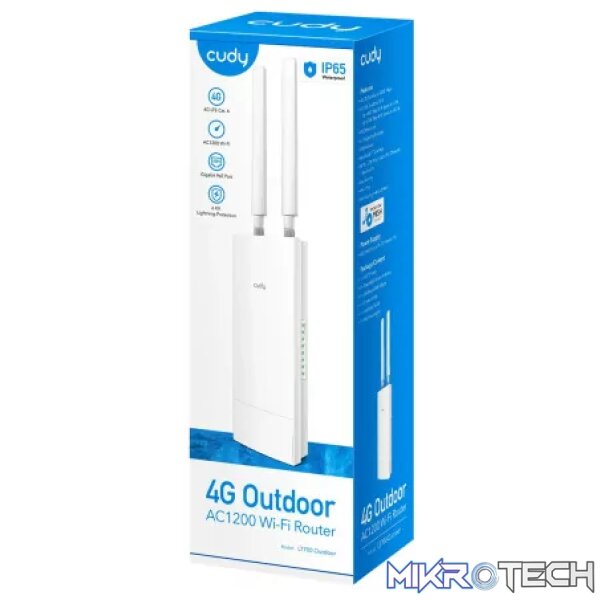 Cudy 4G LTE6 Dual Band 1200Mbps Outdoor WiFi 5 Router | LT700 Outdoor - Image 4