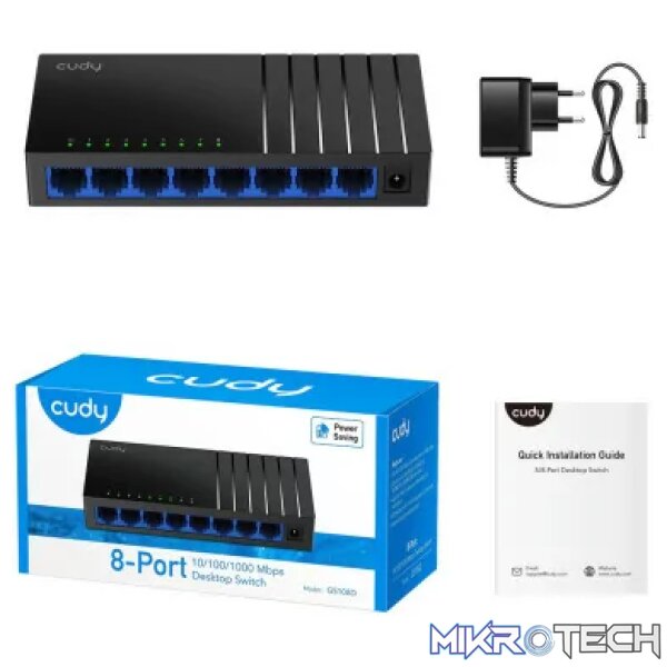 Cudy 8 Port Gigabit Desktop Switch | GS108D - Image 2