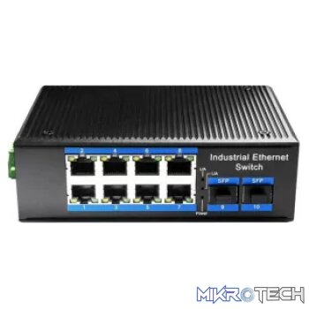 Cudy 8 Port Gigabit Industrial PoE+2SFP Switch | IG1008S2