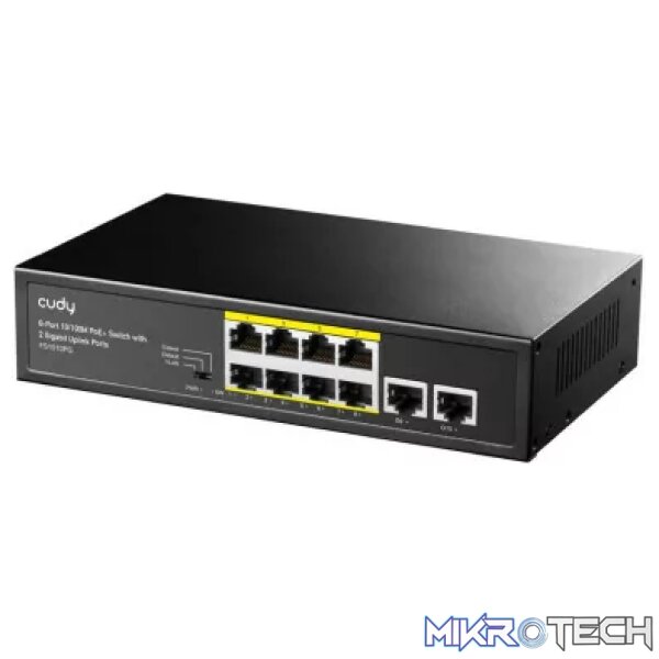 Cudy 8 Port PoE+ 115W 2 Gigabit Switch | CUDY-FS1010PG | MiRO - Image 3