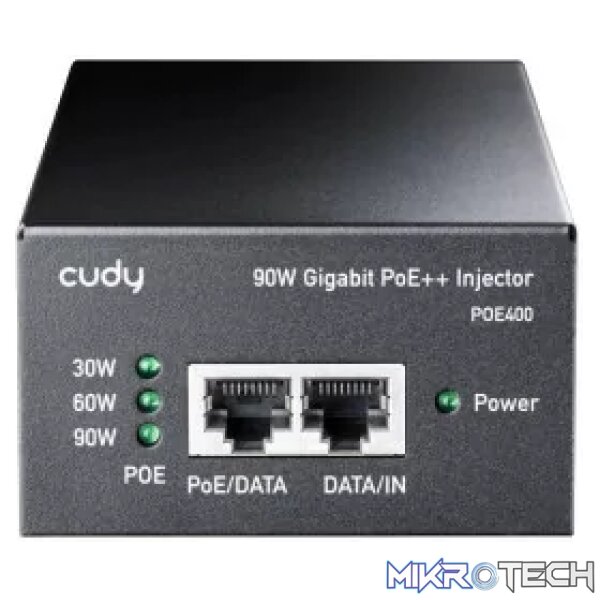 Cudy 90W Gigabit PoE+/PoE Injector | POE400 Cudy 90W Gigabit PoE+/PoE Injector | POE400