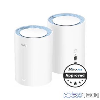 Cudy Dual Band 1200Mbps WiFi 5 Fast Ethernet Mesh 2 Pack | M1200 (2-Pack)