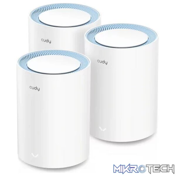 Cudy Dual Band 1200Mbps WiFi 5 Fast Ethernet Mesh 3 Pack | M1200 (3-Pack) - Image 2