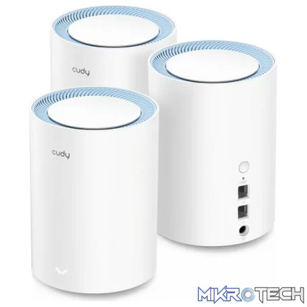 Cudy Dual Band 1200Mbps WiFi 5 Fast Ethernet Mesh 3 Pack | M1200 (3-Pack) - Image 3