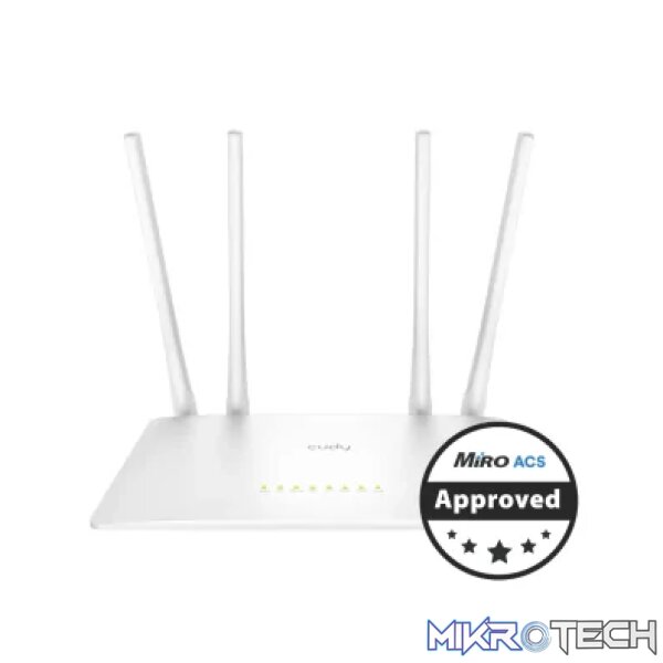 Cudy Dual Band 1200Mbps WiFi 5 Fast Ethernet Router | WR1200 Cudy Dual Band 1200Mbps WiFi 5 Fast Ethernet Router | WR1200
