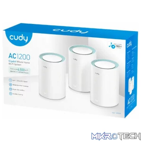 Cudy Dual Band 1200Mbps WiFi 5 Gigabit Mesh 3 Pack | M1300 (3-Pack) - Image 3