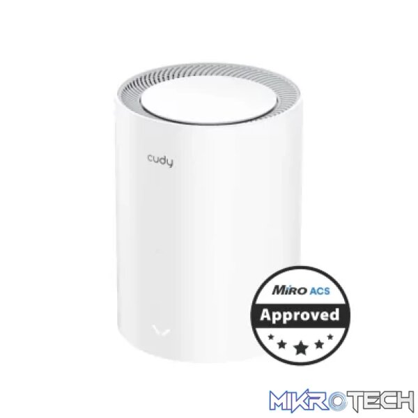 Cudy Dual Band 1800Mbps WiFi 6 Gigabit Mesh Router | M1800 (1-Pack) Cudy Dual Band 1800Mbps WiFi 6 Gigabit Mesh Router | M1800 (1-Pack)