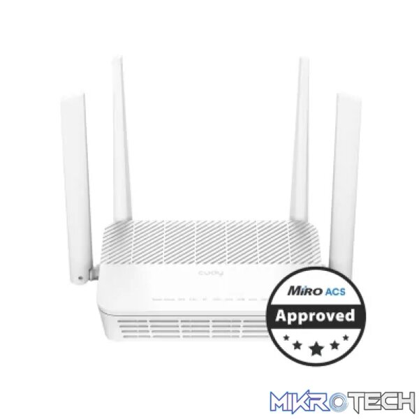 Cudy Dual Band WiFi 6 3000Mbps 5dBi Gigabit Mesh Router White | WR3000S Cudy Dual Band WiFi 6 3000Mbps 5dBi Gigabit Mesh Router White | WR3000S