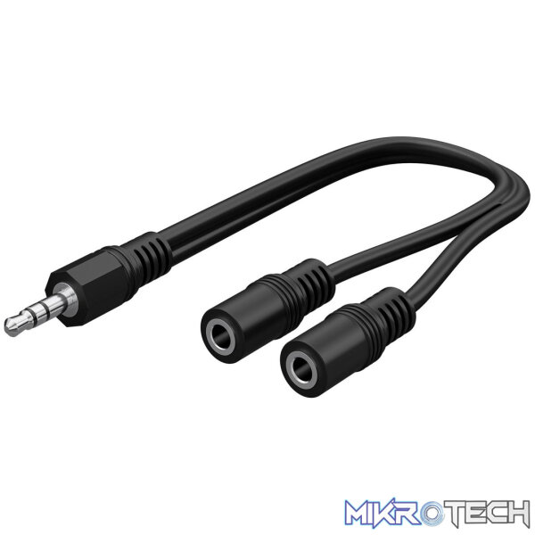 Goobay 3.5 mm Audio Y Cable Adapter Goobay 3.5 mm Audio Y Cable Adapter