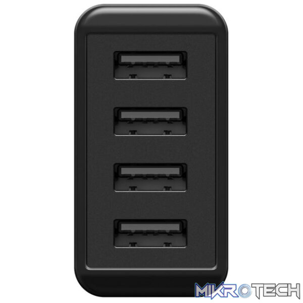 Goobay 30W 4-Port USB Charger - Black - Image 2
