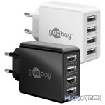 Goobay 30W 4-Port USB Charger - Black - Image 3