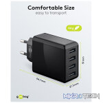 Goobay 30W 4-Port USB Charger - Black - Image 8