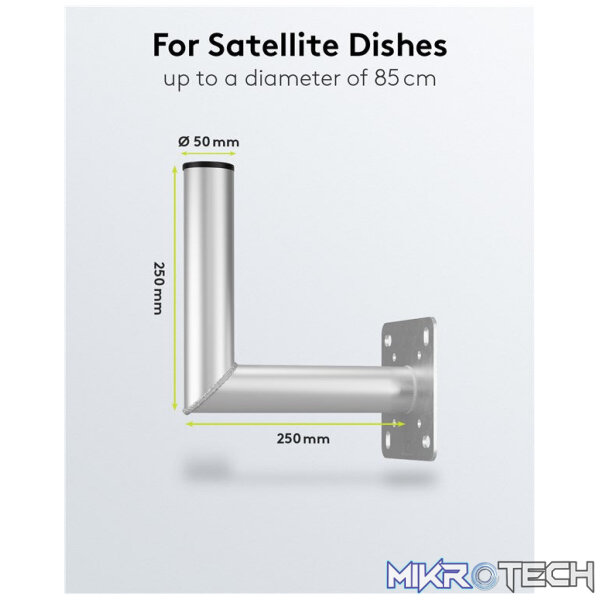 Goobay Aluminium Satellite Dish Wall Mount - Image 5