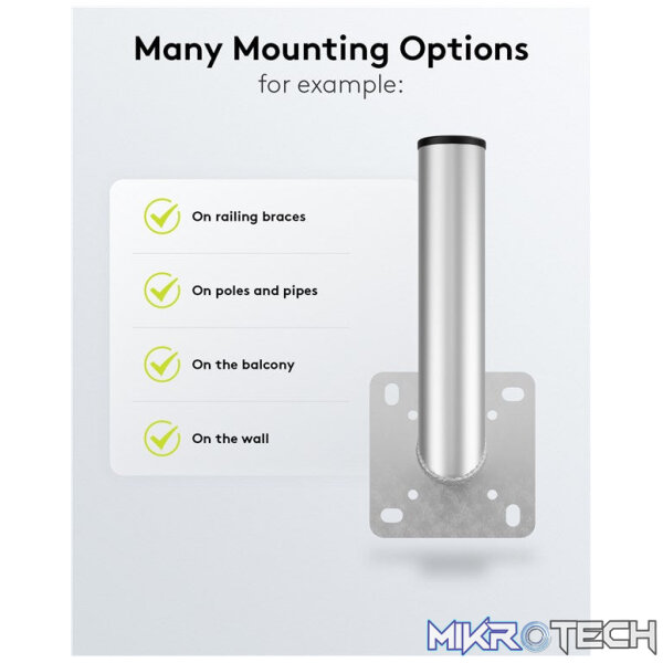 Goobay Aluminium Satellite Dish Wall Mount - Image 7