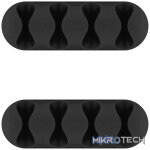 Goobay Cable Management 4 Slots 2-Piece Set - Black