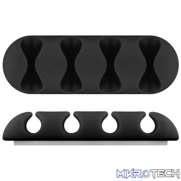 Goobay Cable Management 4 Slots 2-Piece Set - Black - Image 3