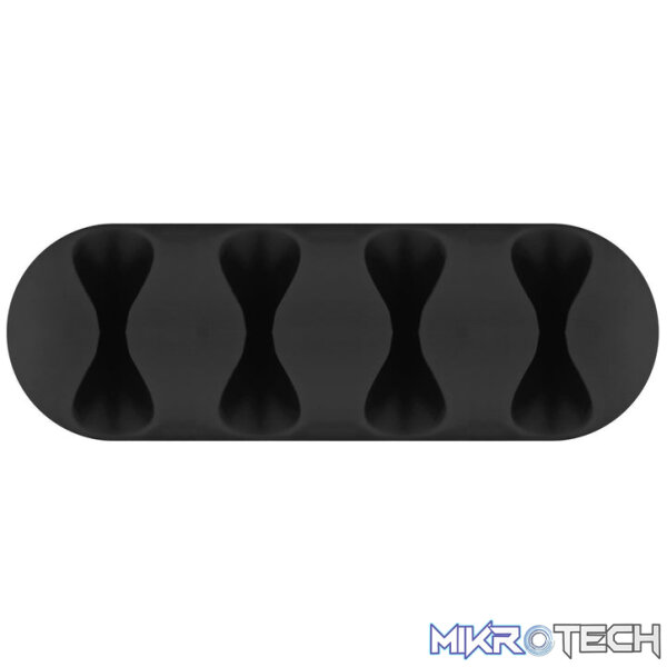 Goobay Cable Management 4 Slots 2-Piece Set - Black - Image 4