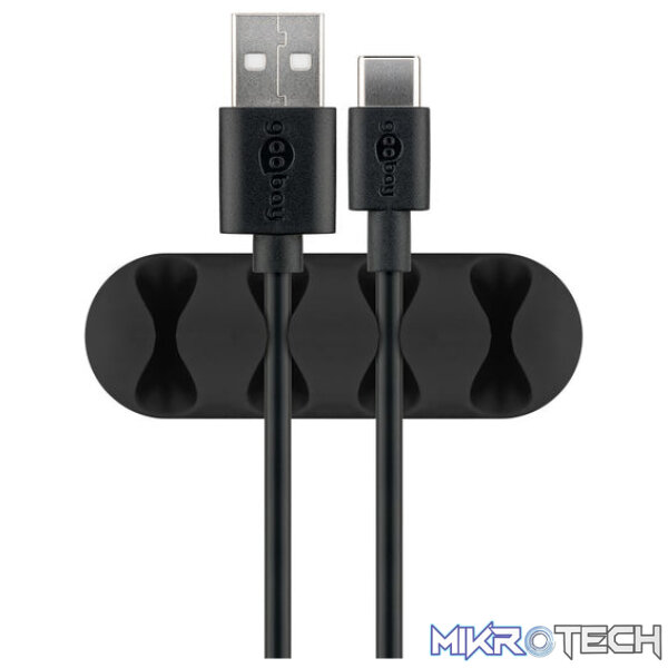 Goobay Cable Management 4 Slots 2-Piece Set - Black - Image 6