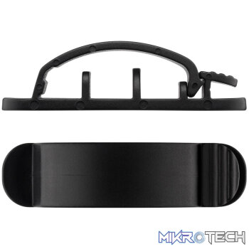 Goobay Cable Management Clip 3 Slots 3-Piece Set - Black