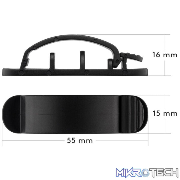 Goobay Cable Management Clip 3 Slots 3-Piece Set - Black - Image 6