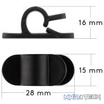 Goobay Cable Management Clip Set 6-Piece Set - Black - Image 15