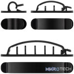 Goobay Cable Management Clip Set 6-Piece Set - Black