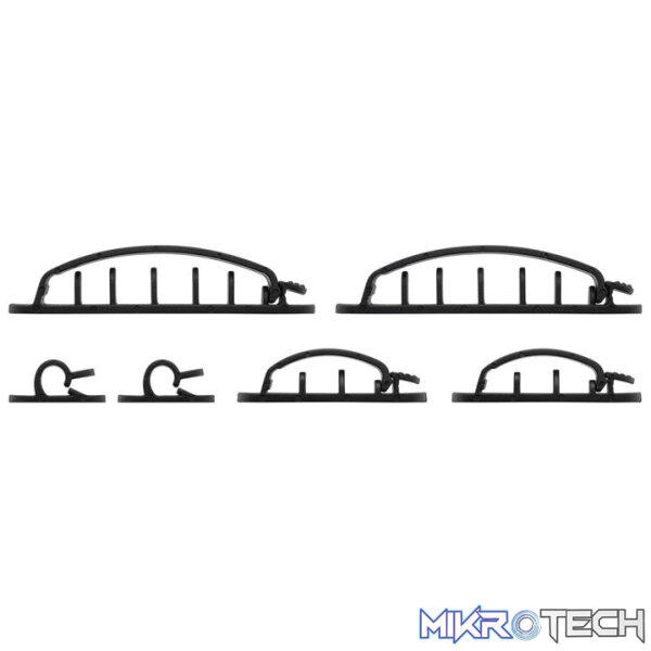 Goobay Cable Management Clip Set 6-Piece Set - Black - Image 3