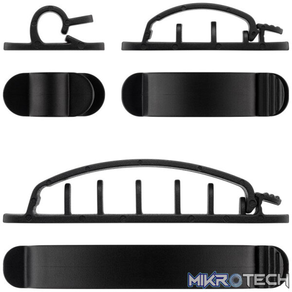 Goobay Cable Management Clip Set 6-Piece Set - Black Goobay Cable Management Clip Set 6-Piece Set - Black