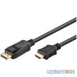 Goobay DisplayPort to HDMI Adapter 2m Cable