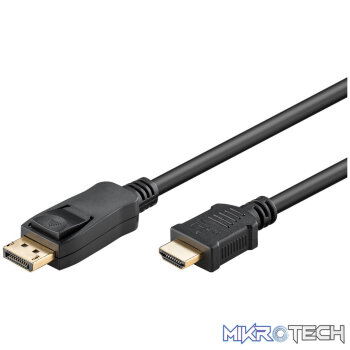 Goobay DisplayPort to HDMI Adapter 2m Cable