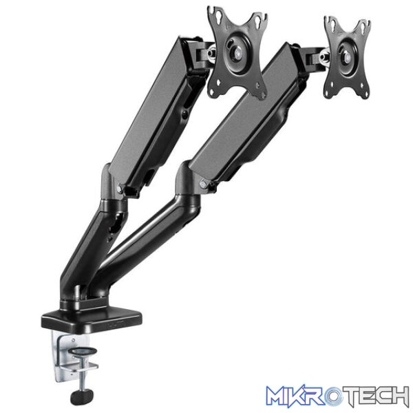 Goobay Double Monitor Mount with Gas Spring for monitors between 17" and 32" - Image 11