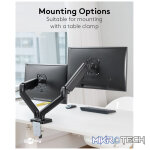 Goobay Double Monitor Mount with Gas Spring for monitors between 17" and 32" - Image 4