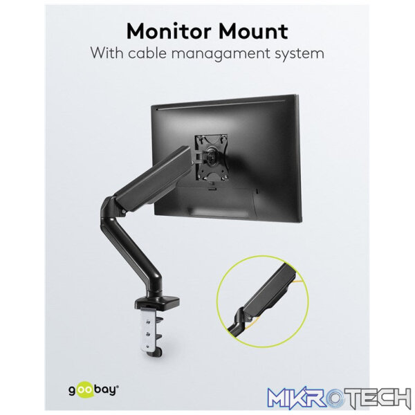 Goobay Double Monitor Mount with Gas Spring for monitors between 17" and 32" - Image 8