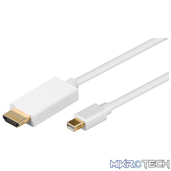 Goobay Mini DisplayPort to HDMI Adapter Gold-Plated Cable - Image 3