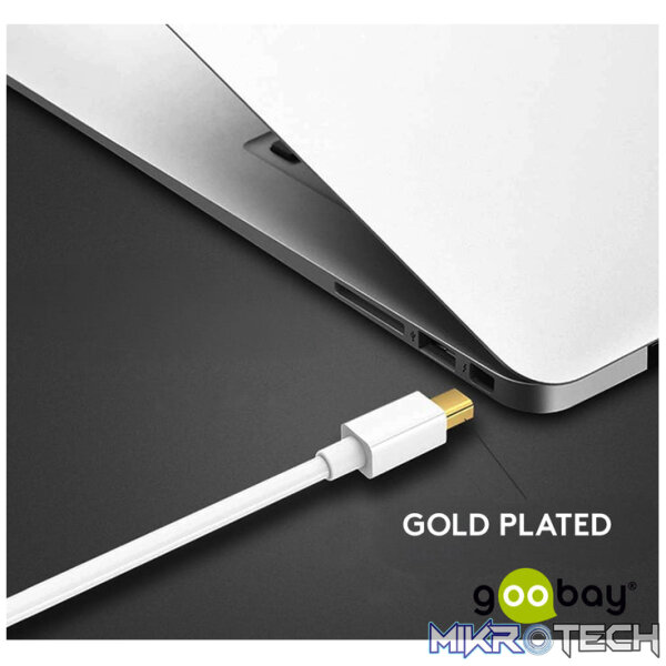 Goobay Mini DisplayPort to HDMI Adapter Gold-Plated Cable - Image 4